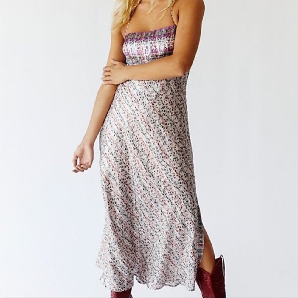 Free People Backless Silky Dress